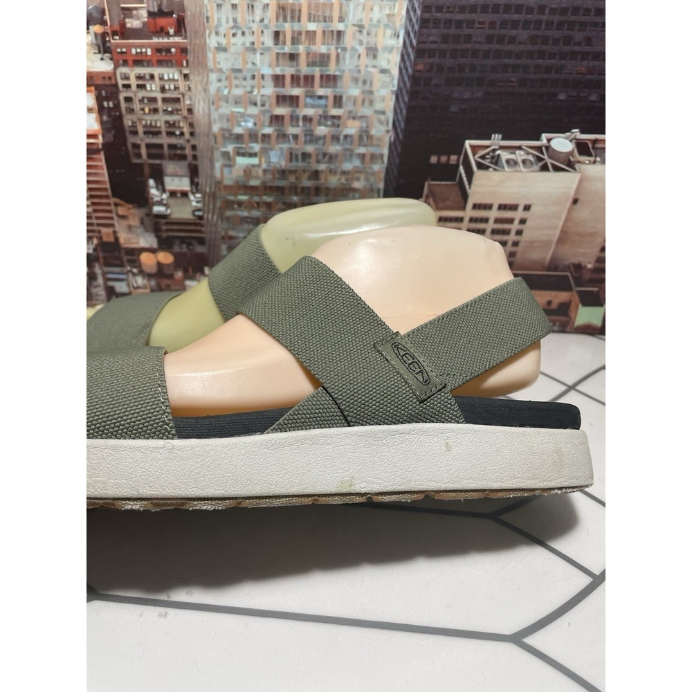 Keen Womens 9.5 Elle Backstrap Sandals Shoes Green Platform Wedge Casual Comfort - Picture 11 of 15